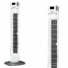 Wentylator wieżowy V-TAC z wyświetlaczem temperatury i pilotem 55W 95cm Biały VT-5536