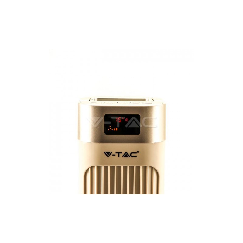 Wentylator wieżowy V-TAC z wyświetlaczem temperatury i pilotem 55W 95cm Biały VT-5536
