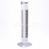 Wentylator wieżowy V-TAC z wyświetlaczem temperatury i pilotem 55W 95cm Biały VT-5536