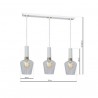 Lampa wisząca ROMA WHITE 3xE27