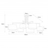 Lampa sufitowa K-4341 z serii SIMONE GRAY