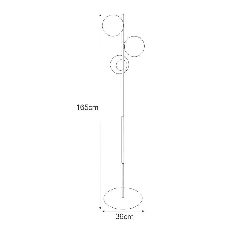 Lampa podłogowa K-4956 z serii TAMBO