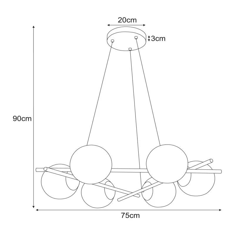 Lampa wisząca K-4967 z serii ARTON