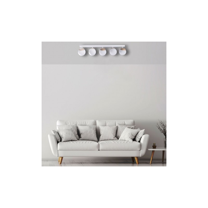 Lampa sufitowa SFERA WOOD 5xE14