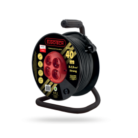 Przedłużacz bębnowy 4GN 40m 3x1,5mm w GUMIE (PZB-40-40G)