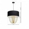 Lampa wisząca ALMERIA BLACK/GOLD 1xE27