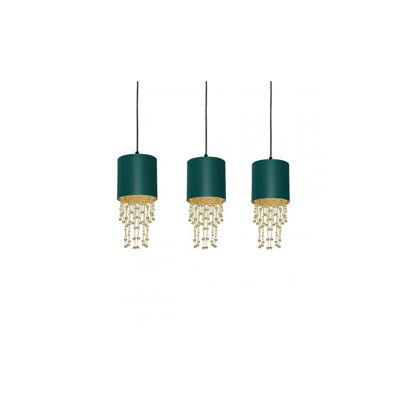 Lampa wisząca ALMERIA GREEN/GOLD 3xE27