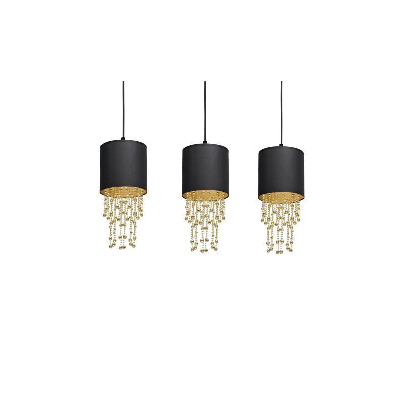 Lampa wisząca ALMERIA BLACK/GOLD 3xE27