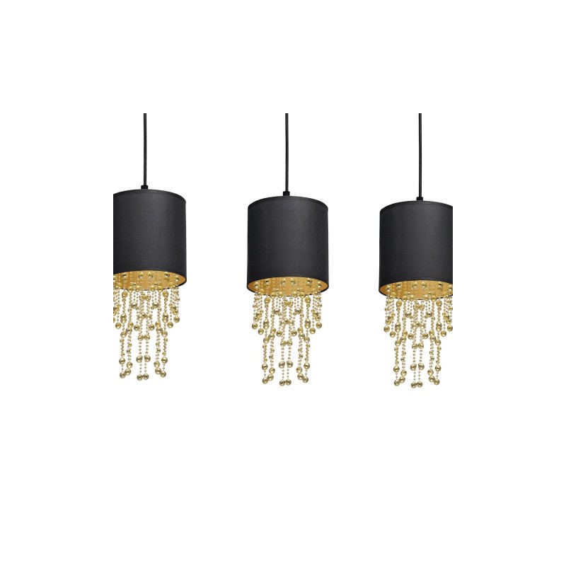 Lampa wisząca ALMERIA BLACK/GOLD 3xE27
