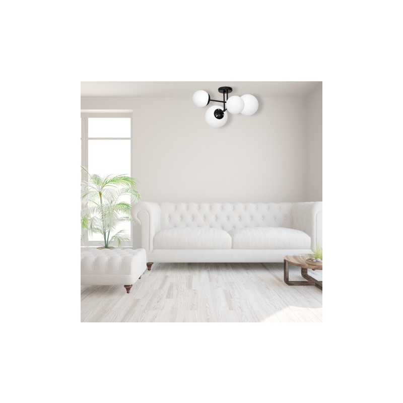 Lampa sufitowa LIMA BLACK 4xE14