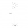 Podłogowa lampa nowoczesna K-4854 z serii ALDAR 3xE27