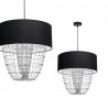 lampa wisząca ALMERIA BLACK/CHROME 1xE27