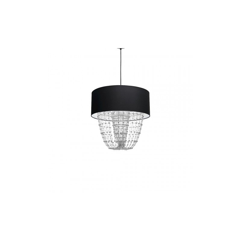 lampa wisząca ALMERIA BLACK/CHROME 1xE27
