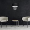 lampa wisząca ALMERIA BLACK/CHROME 1xE27