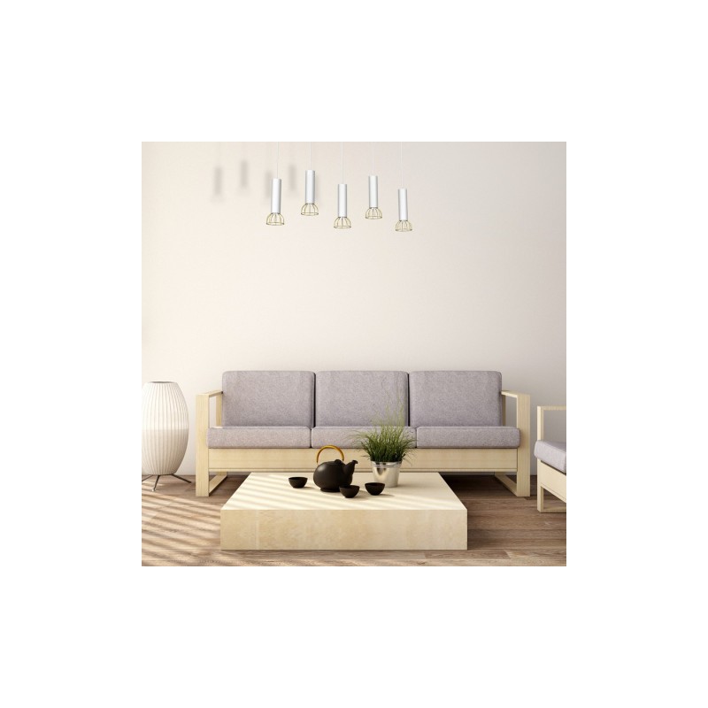 Lampa wisząca DANTE White/Gold 5xGU10
