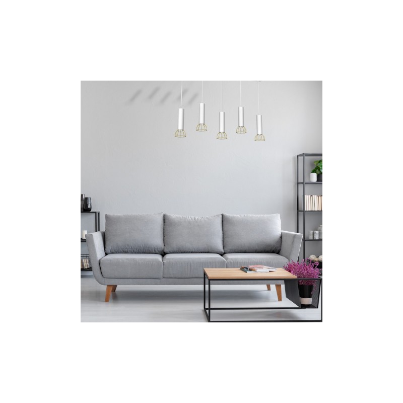 Lampa wisząca DANTE White/Gold 5xGU10