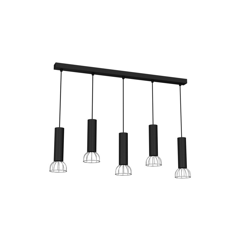 Lampa Wisząca DANTE BLACK/SILVER 5xGU10