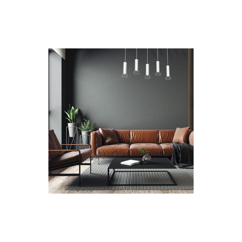 Lampa Wisząca DANTE SILVER 5xGU10