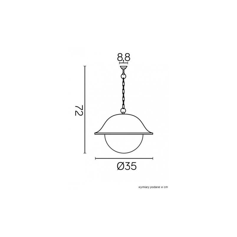 Lampa ogrodowa PRINCE MAX K 1018/1/O-BD SU-MA