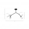 Lampa sufitowa JOY BLACK 4xE14