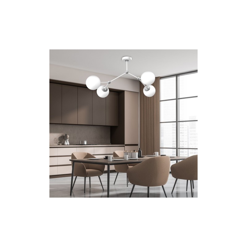 Lampa sufitowa JOY WHITE 4xE14