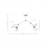 Lampa sufitowa JOY WHITE 4xE14