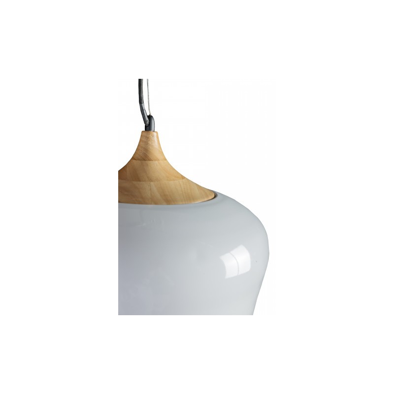 Nowoczesna lampa wisząca biała PARMA