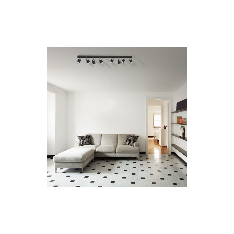 Lampa sufitowa JOKER BLACK 8xGU10