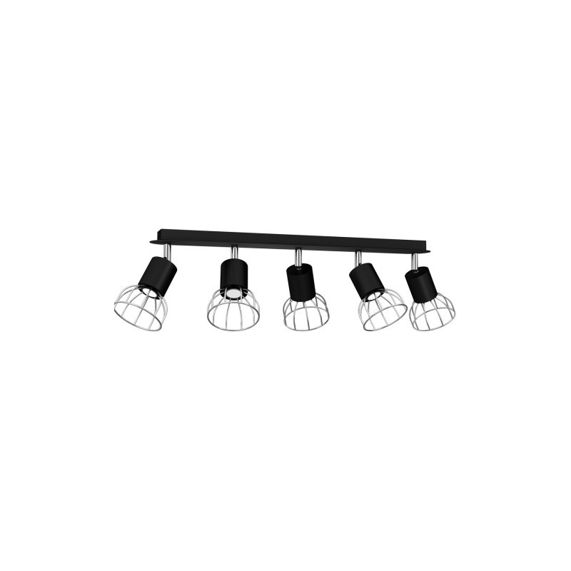 Lampa Sufitowa DANTE BLACK/SILVER 5xGU10