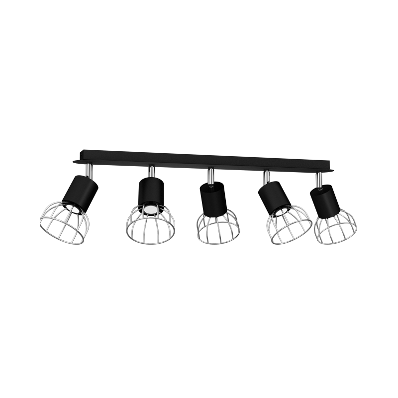 Lampa Sufitowa DANTE BLACK/SILVER 5xGU10