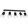 Lampa Sufitowa DANTE BLACK/SILVER 5xGU10