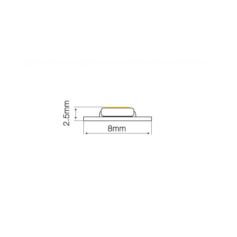 Taśma LED line 12V SMD3528 biała ciepła 2865-3025K rolka 30 metrów
