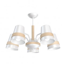 Żyrandol VENEZIA WHITE 5xE27