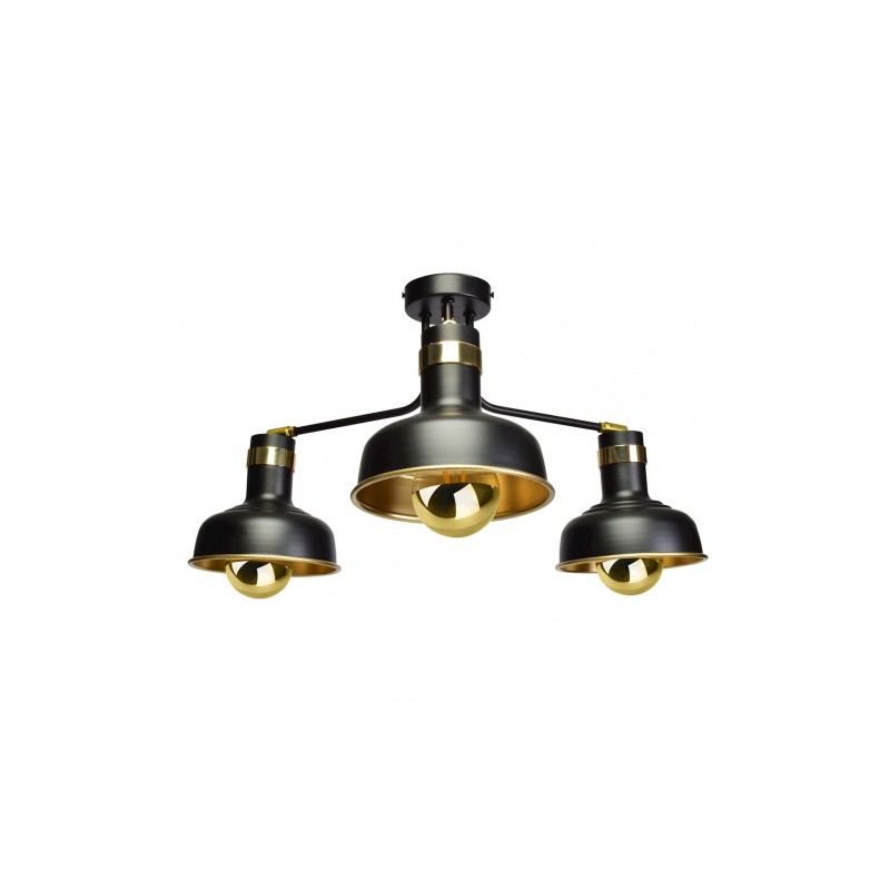 Lampa sufitowa MARGO 3xE27 BLACK/GOLD 3xE27