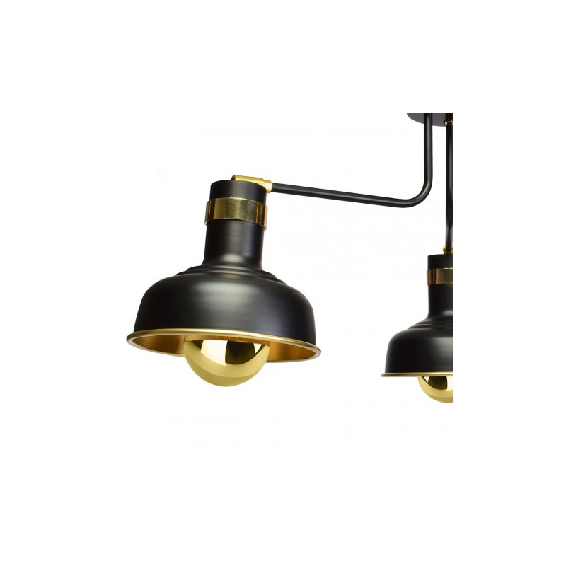 Lampa sufitowa MARGO 3xE27 BLACK/GOLD 3xE27