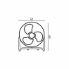 Wentylator podłogowy VIENTO 100W SREBRNY