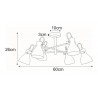Lampa sufitowa K-8109 z serii KANTI