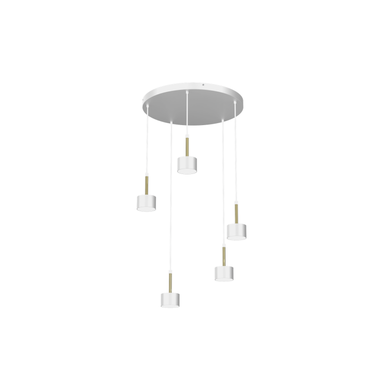 Lampa wisząca ARENA WHITE/GOLD 5xGX53