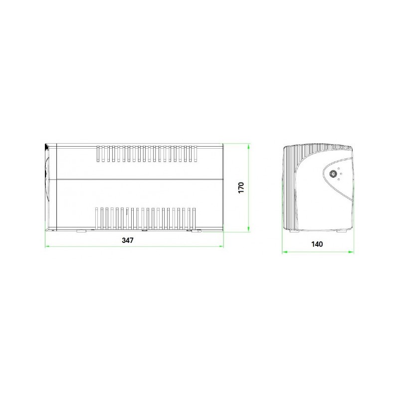 Zasilacz awaryjny UPS TM-LI-1k2-PC-2x7-IEC