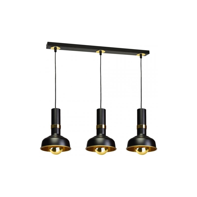 Lampa wisząca MARGO BLACK/GOLD 3xE27