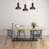 Lampa wisząca MARGO BLACK/GOLD 3xE27