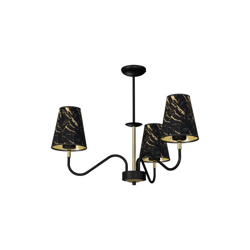 Lampa wisząca HERMES Black/Gold 3xE27