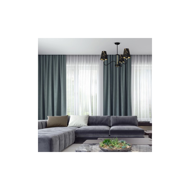 Lampa wisząca HERMES Black/Gold 3xE27