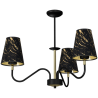 Lampa wisząca HERMES Black/Gold 3xE27