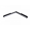 Czarna narożna lampa szynowa SAGA TRACK MAGNETIC CORNER B 24W MILKY120 4000K BK AZ4619