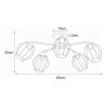 Lampa sufitowa K-3771 z serii BENET