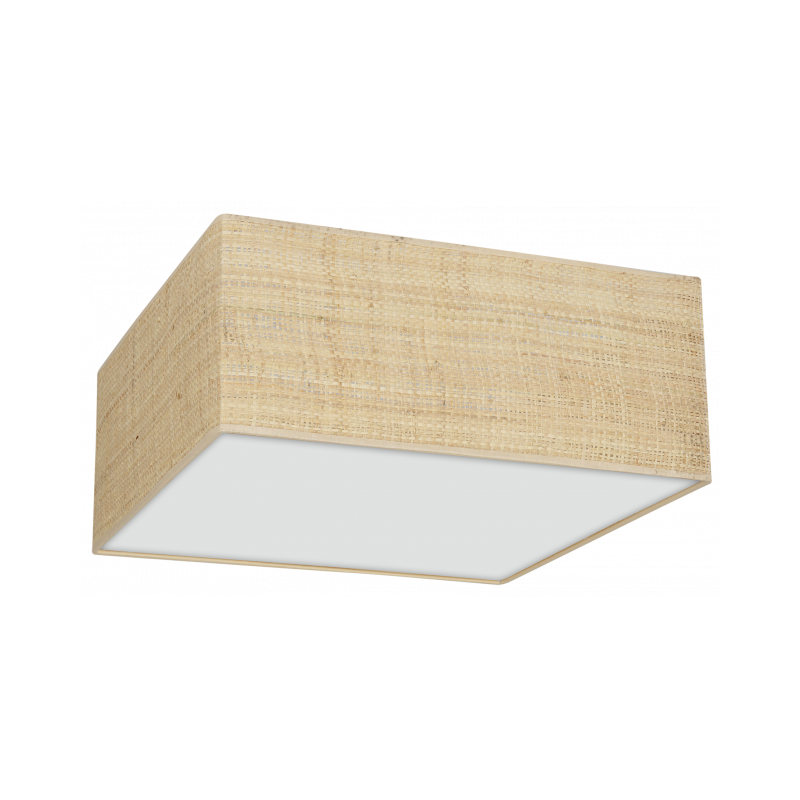 Lampa sufitowa MARSHALL WHITE / RATTAN 3xE27