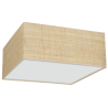Lampa sufitowa MARSHALL WHITE / RATTAN 3xE27