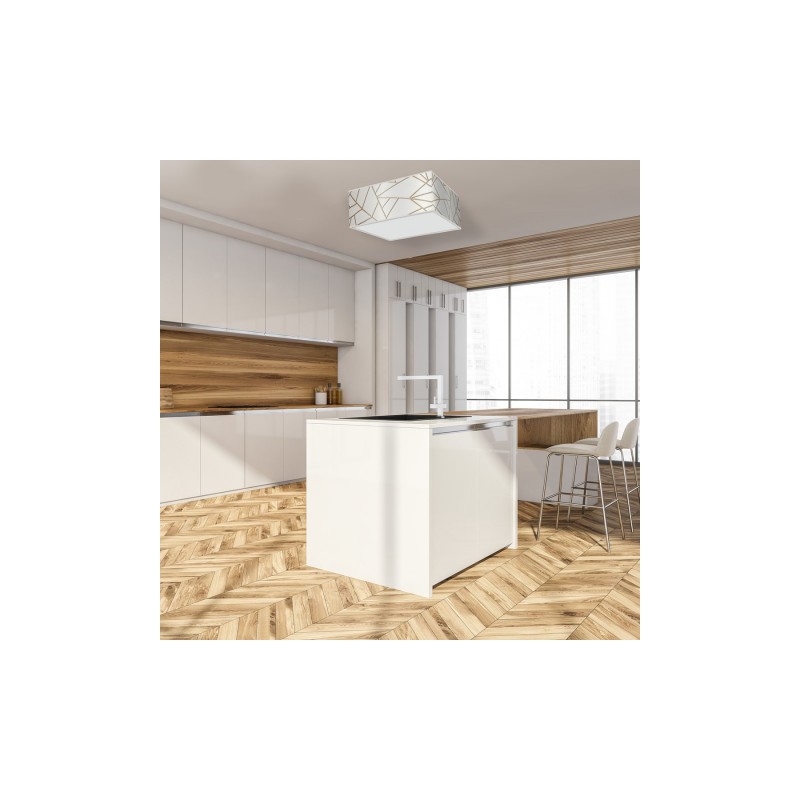 Lampa sufitowa ZIGGY WHITE White/Gold 3xE27
