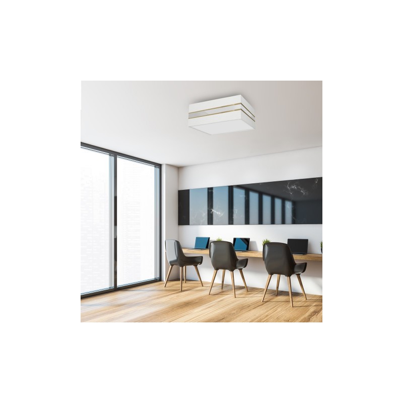 Lampa sufitowa Kwadrat ULTIMO WHITE 3xE27 50cm